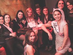 2018 Hen Party garavoguehenstag.ie girls in the bar