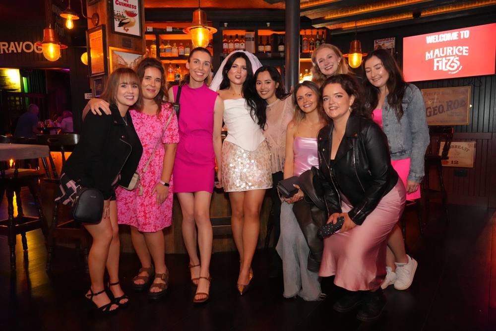 hen-night-maeves-lane-sligo Hen party group at Maurice Fitz's on Maeve's Lane, Sligo
